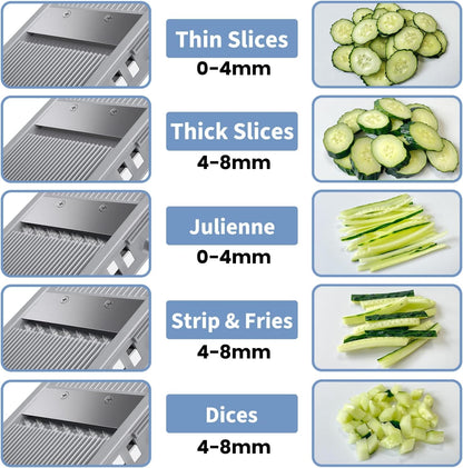 SafeSlice Pro 4-in-1 Adjustable Vegetable Mandoline